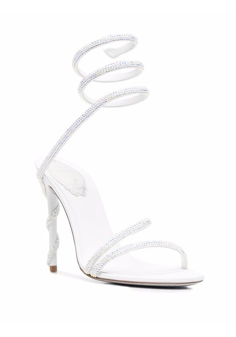 White Cecile rhinestone sandals - RENE CAOVILLA women RENE CAOVILLA | C11339105R001X318